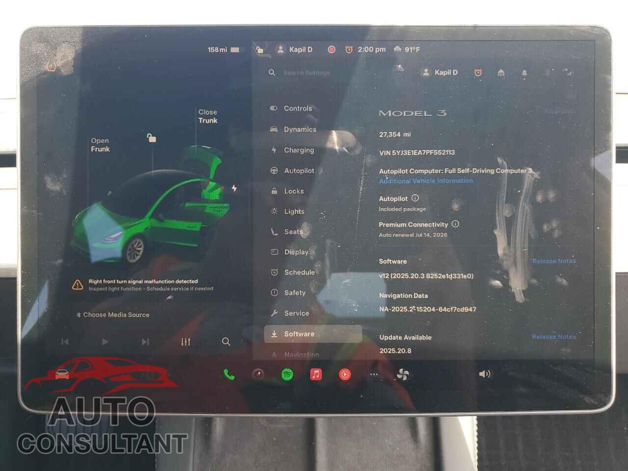 TESLA MODEL 3 2023 - 5YJ3E1EA7PF552113