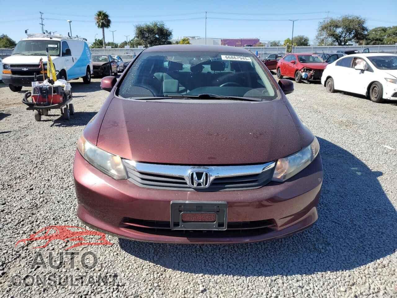 HONDA CIVIC 2012 - 19XFB2F57CE046892