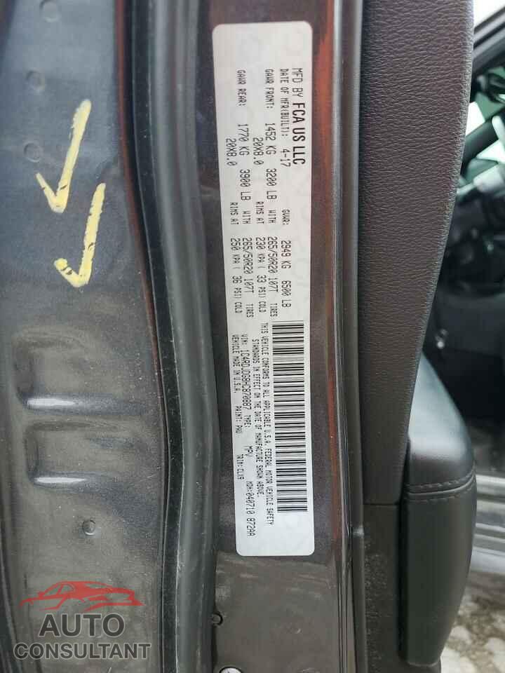 DODGE DURANGO 2017 - 1C4RDJDG8HC870887