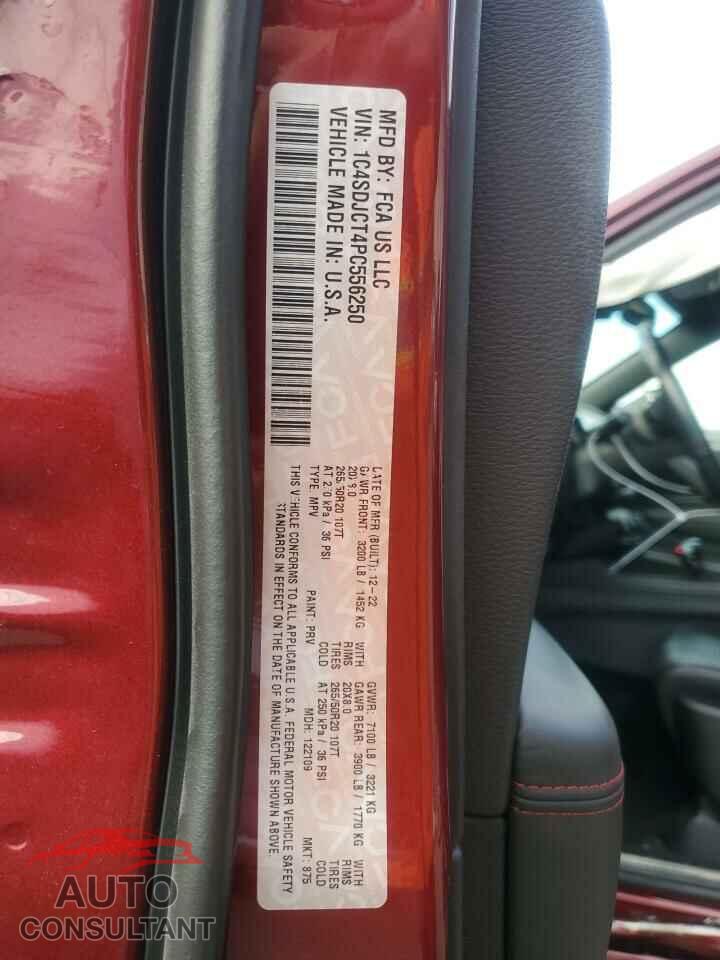 DODGE DURANGO 2023 - 1C4SDJCT4PC556250