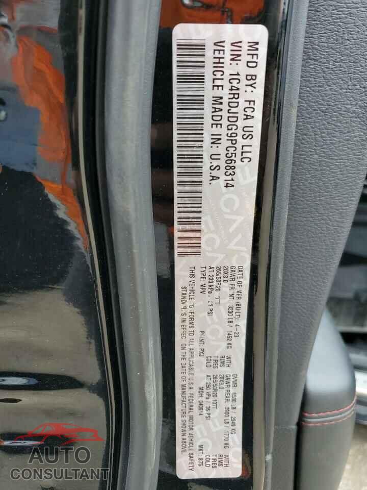 DODGE DURANGO 2023 - 1C4RDJDG9PC568314
