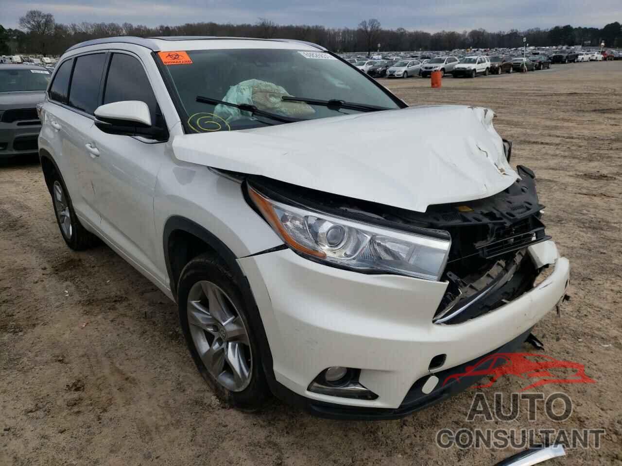 TOYOTA HIGHLANDER 2015 - 5TDYKRFH3FS043932
