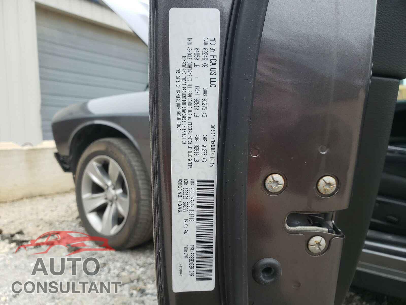 DODGE CHALLENGER 2016 - 2C3CDZAG4GH131413
