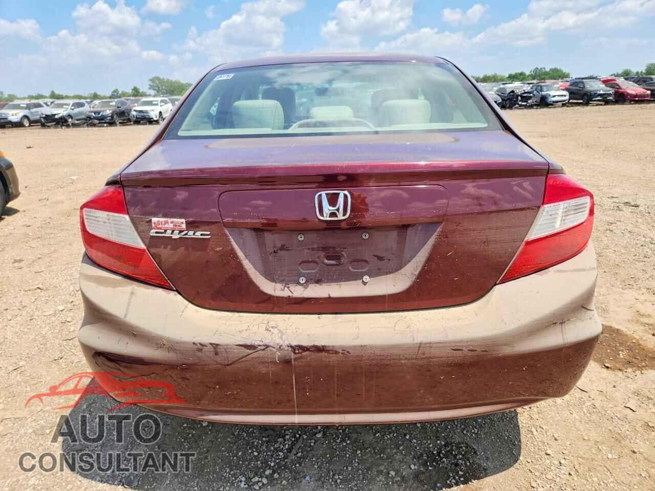 HONDA CIVIC 2012 - 19XFB2F55CE093340
