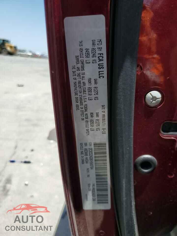 DODGE CHALLENGER 2019 - 2C3CDZAG8KH503764