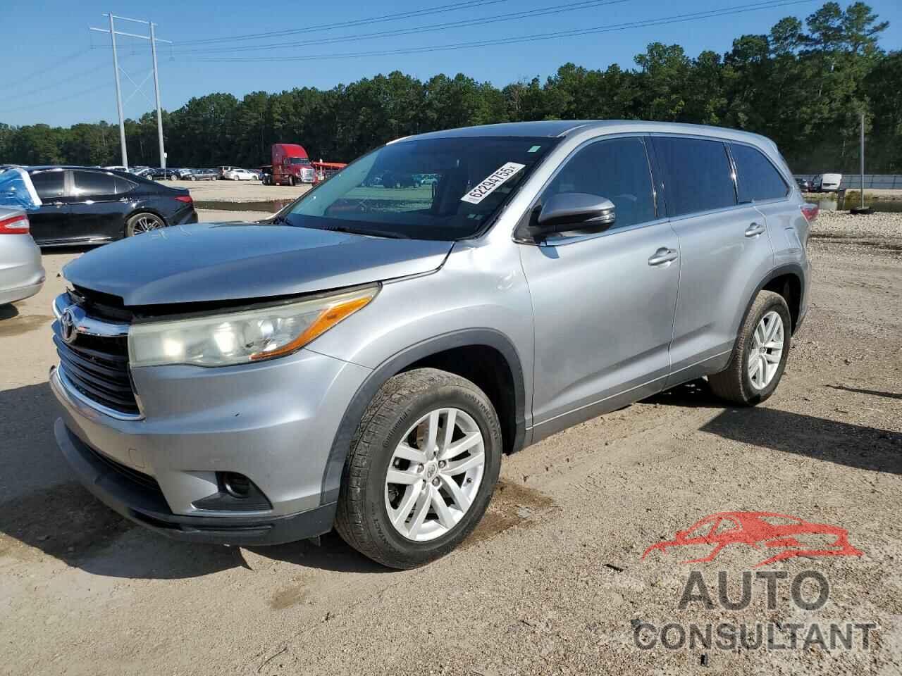 TOYOTA HIGHLANDER 2015 - 5TDZKRFH2FS106281