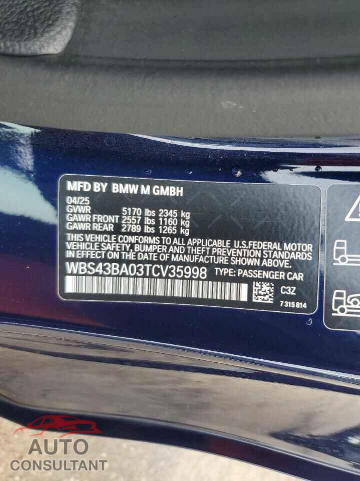 BMW M4 2026 - WBS43BA03TCV35998