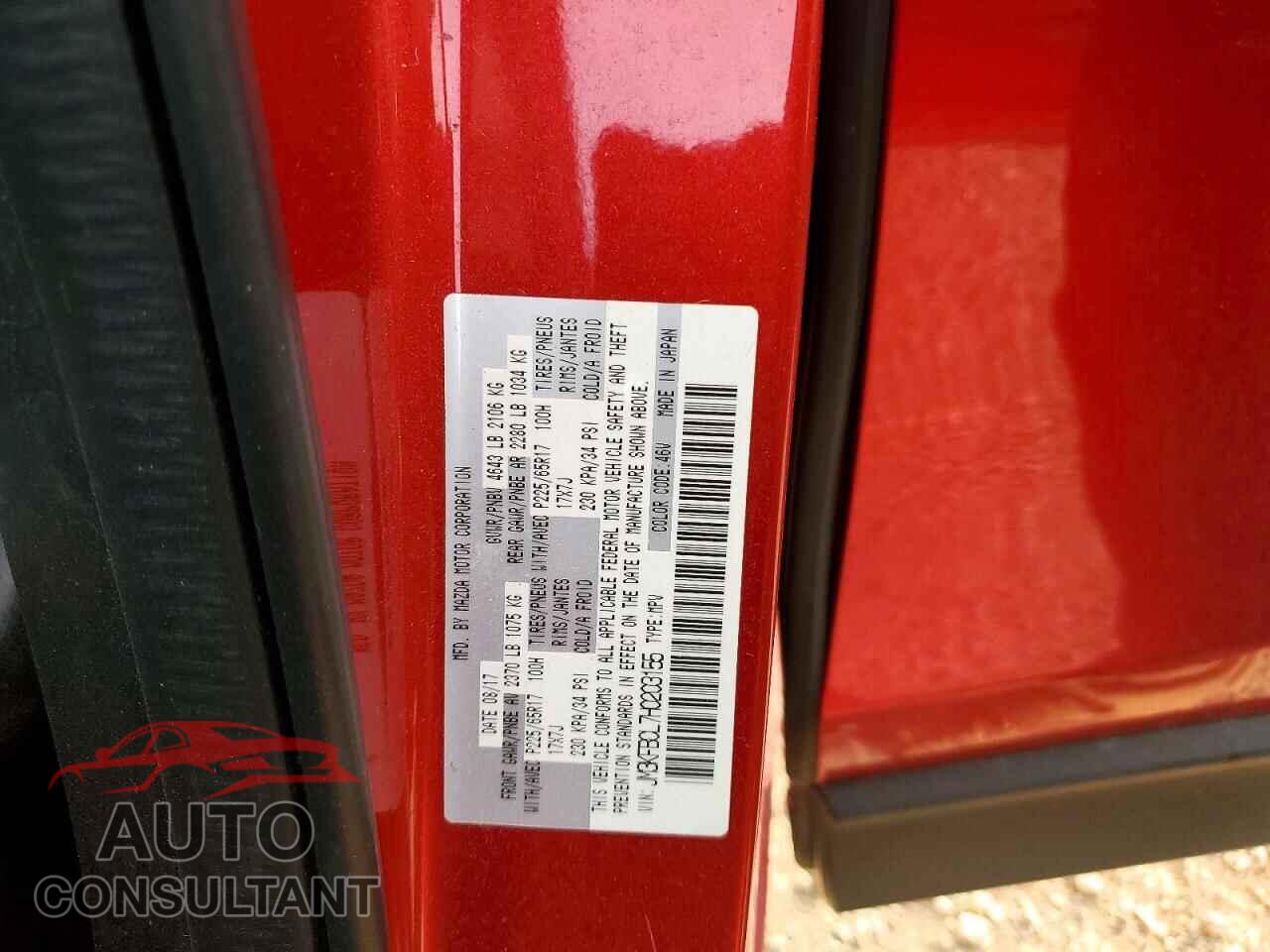 MAZDA CX-5 2017 - JM3KFBCL7H0203155