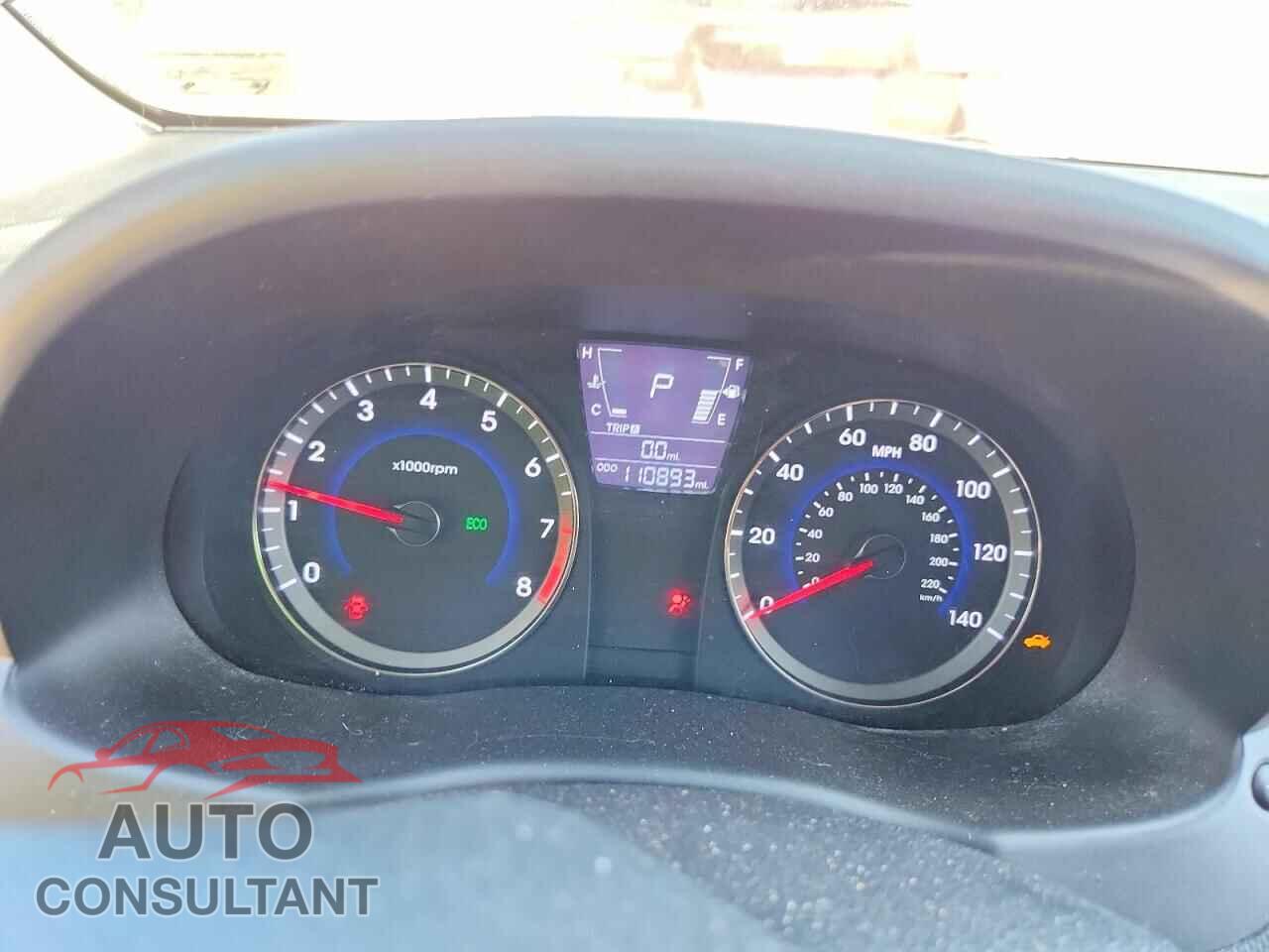 HYUNDAI ACCENT 2013 - KMHCU5AE9DU132578