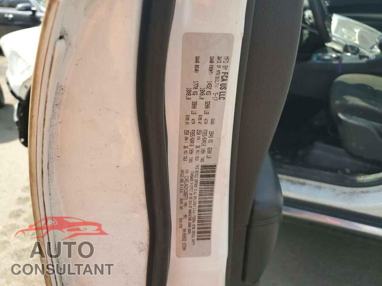 DODGE DURANGO 2017 - 1C4RDJAG2HC898771