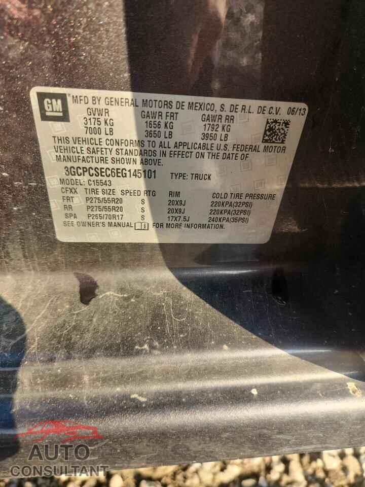 CHEVROLET SILVERADO 2014 - 3GCPCSEC6EG145101
