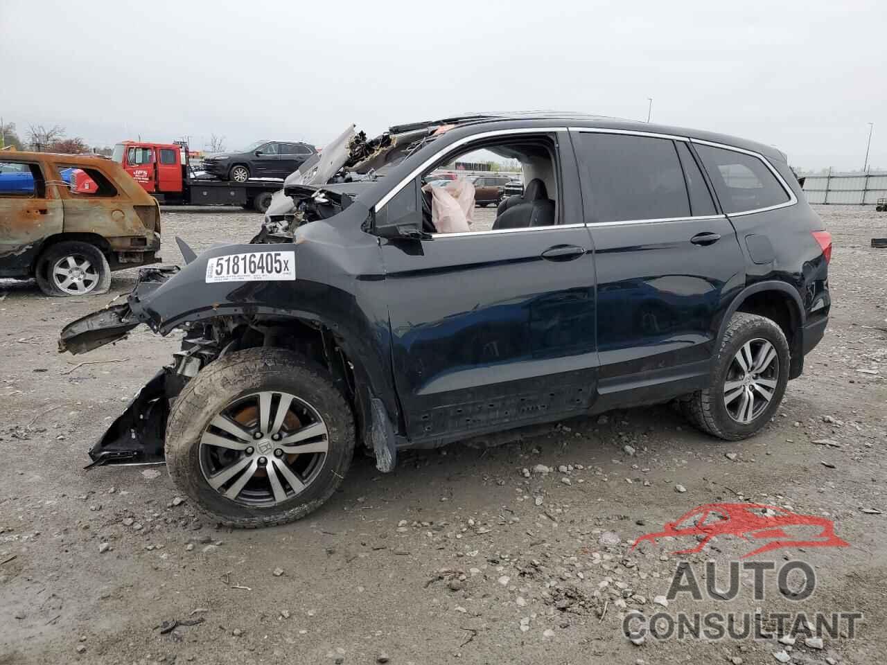 HONDA PILOT 2017 - 5FNYF6H81HB027509