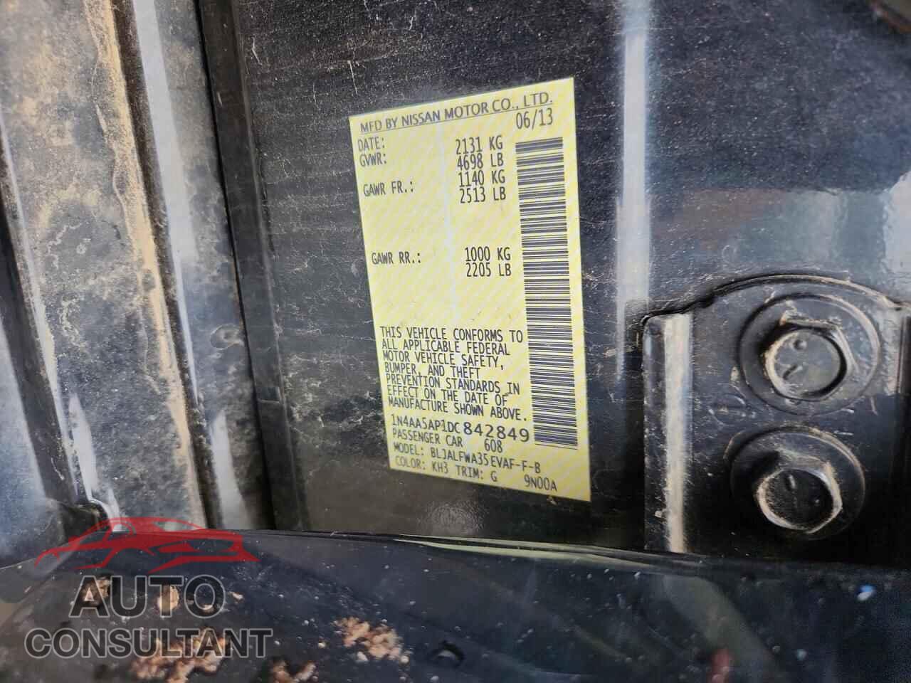 NISSAN MAXIMA 2013 - 1N4AA5AP1DC842849