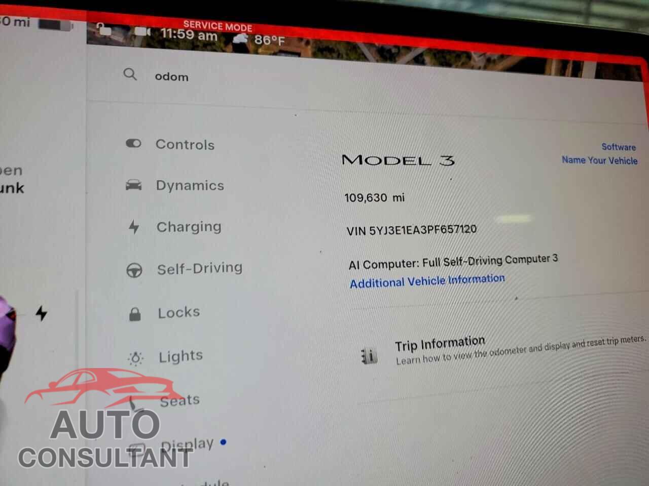 TESLA MODEL 3 2023 - 5YJ3E1EA3PF657120
