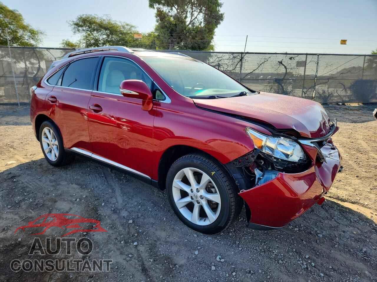 LEXUS RX350 2012 - 2T2BK1BA1CC122001