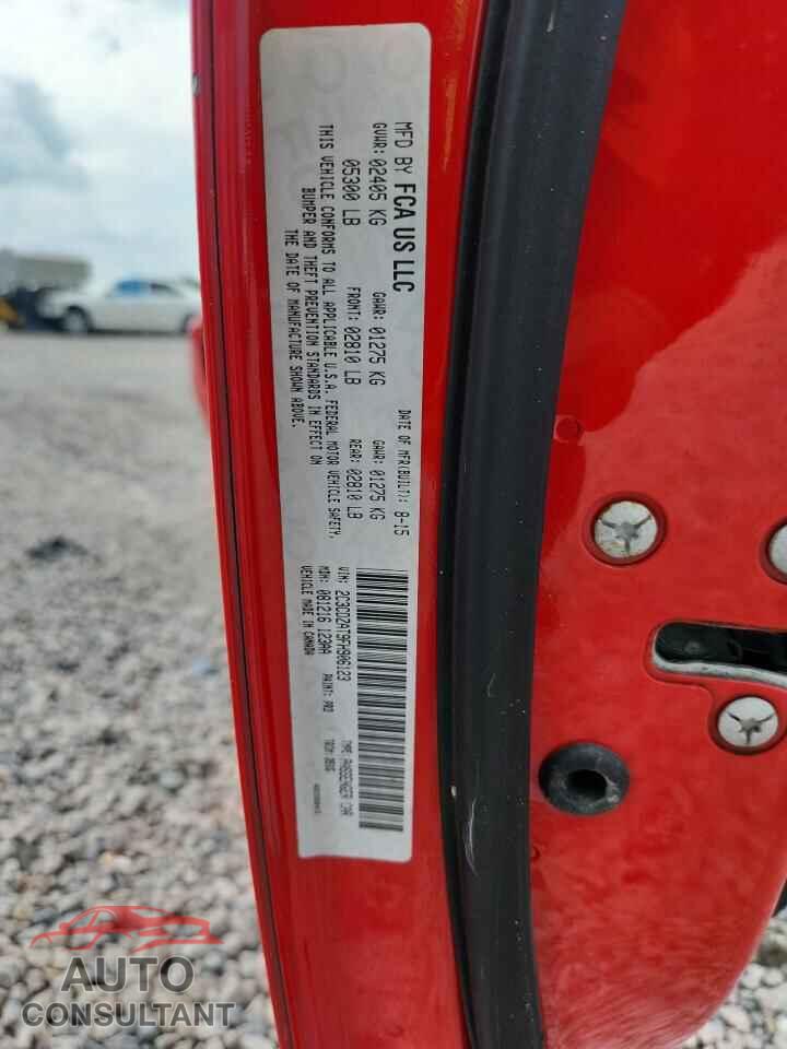 DODGE CHALLENGER 2015 - 2C3CDZAT9FH906123
