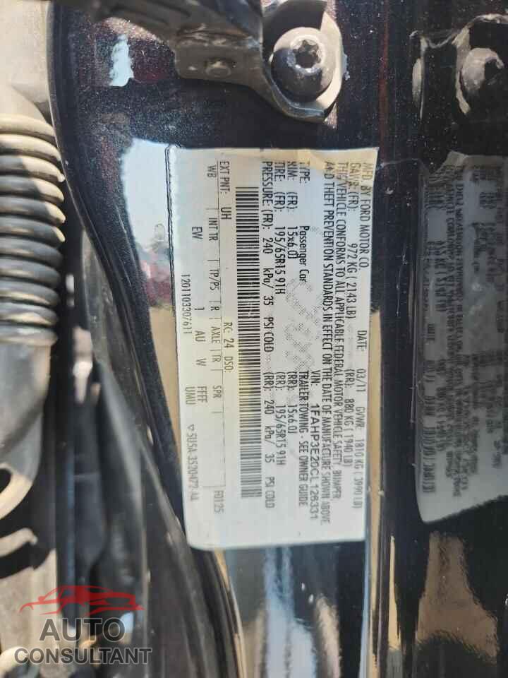 FORD FOCUS 2012 - 1FAHP3E20CL126331