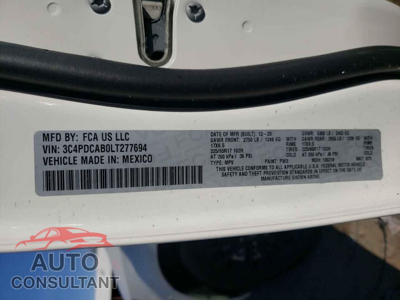 DODGE JOURNEY 2020 - 3C4PDCAB0LT277694