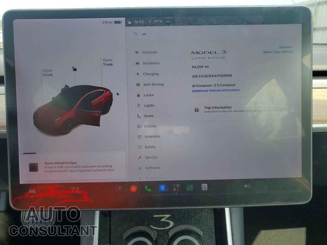 TESLA MODEL 3 2018 - 5YJ3E1EA4JF026948