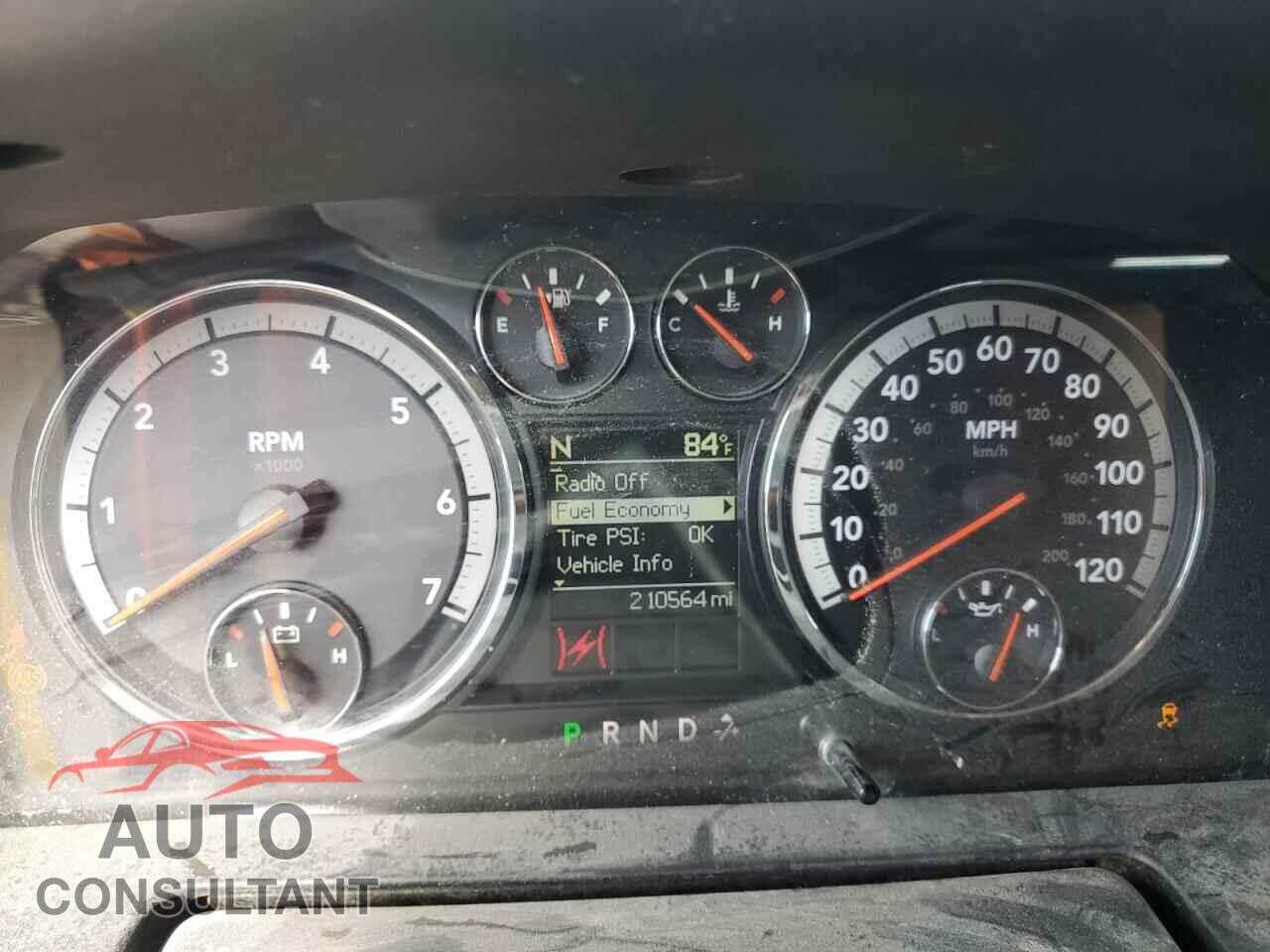 DODGE RAM 1500 2012 - 1C6RD7MT9CS152772