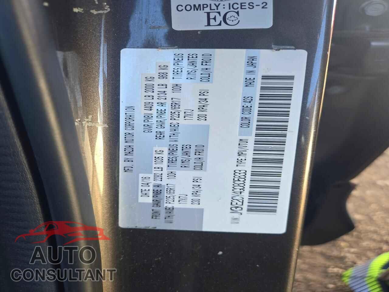 MAZDA CX-5 2016 - JM3KE2CY4G0805833