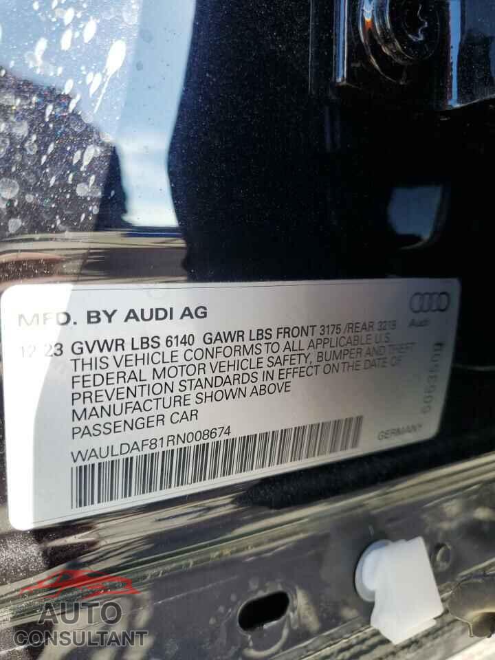AUDI A8 2024 - WAULDAF81RN008674