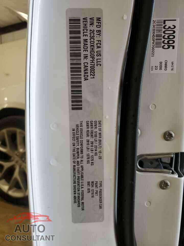 DODGE CHARGER 2023 - 2C3CDXHG0PH700221