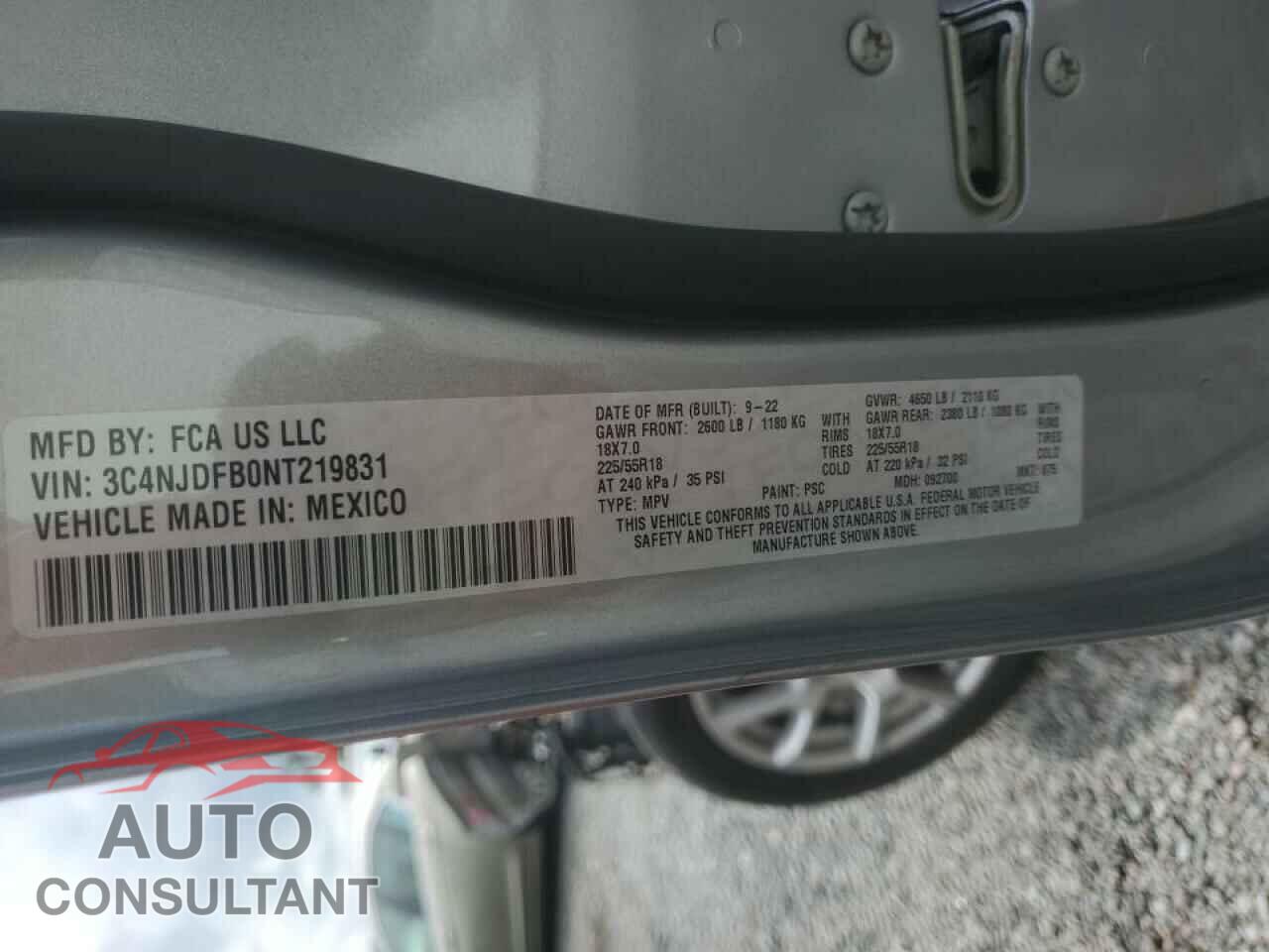 JEEP COMPASS 2022 - 3C4NJDFB0NT219831