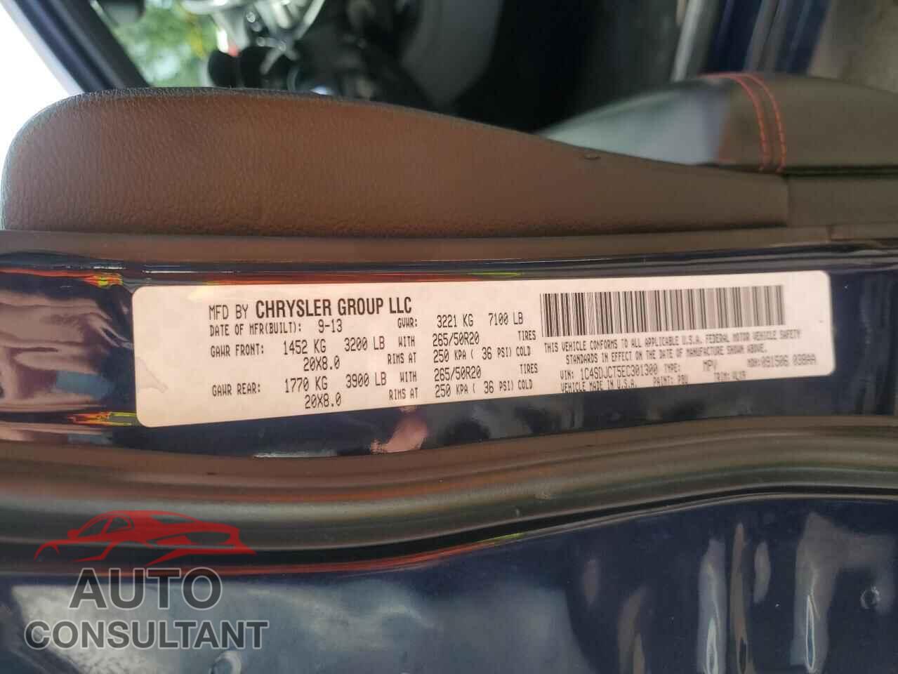 DODGE DURANGO 2014 - 1C4SDJCT5EC301300
