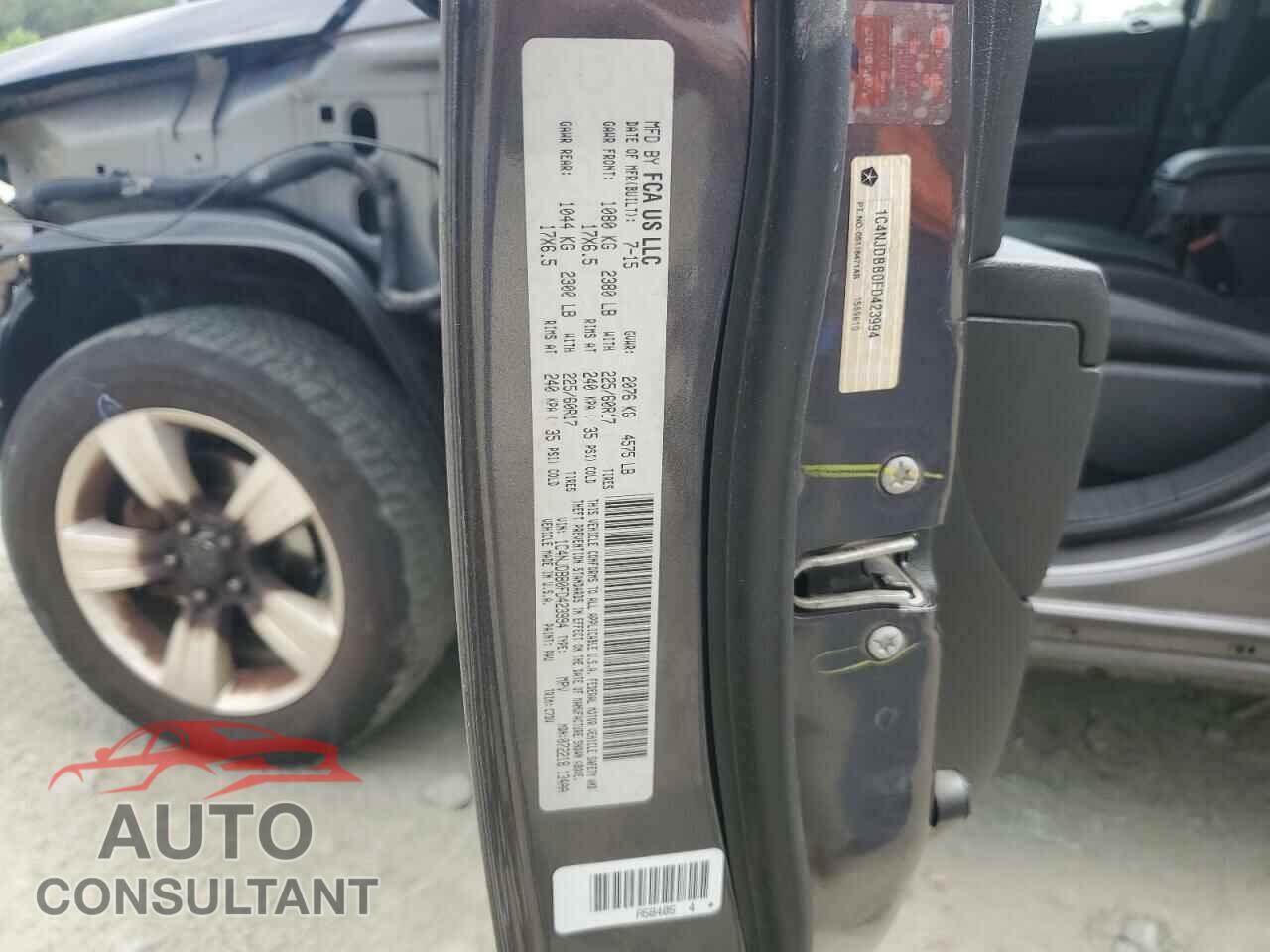 JEEP COMPASS 2015 - 1C4NJDBB0FD423994