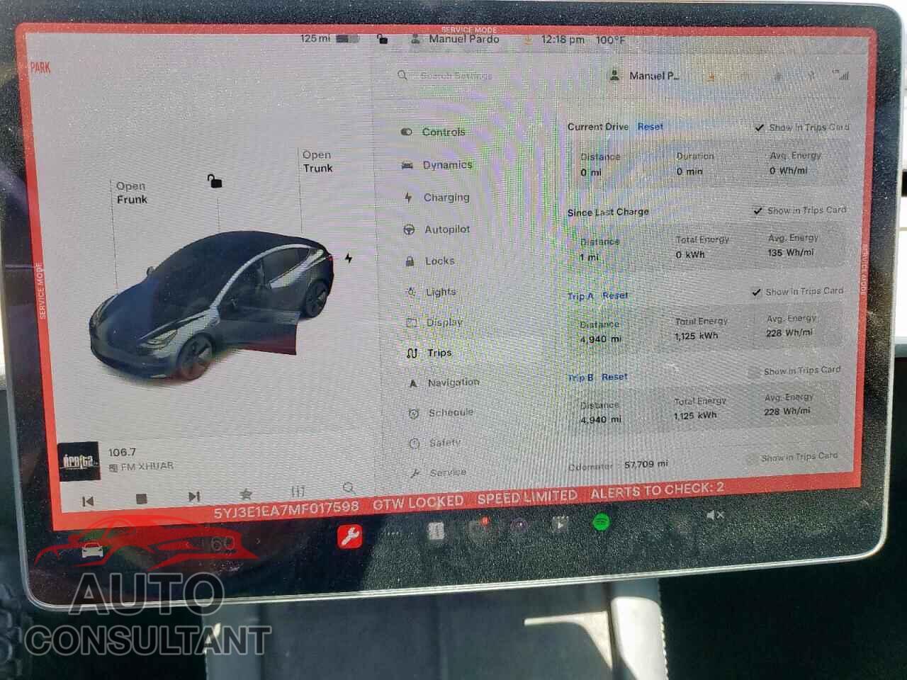 TESLA MODEL 3 2021 - 5YJ3E1EA7MF017598