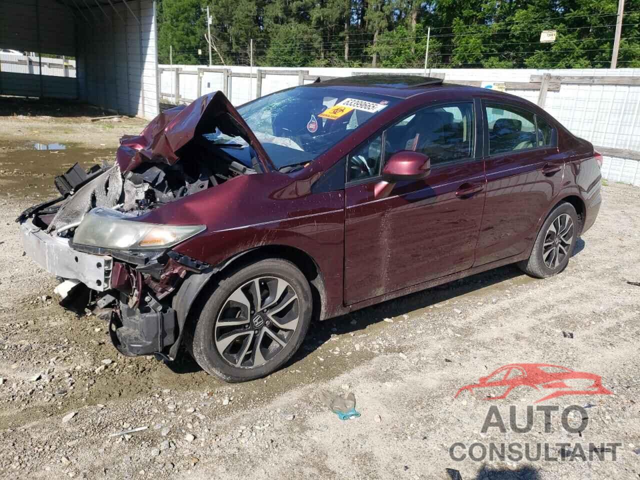 HONDA CIVIC 2013 - 19XFB2F84DE093213
