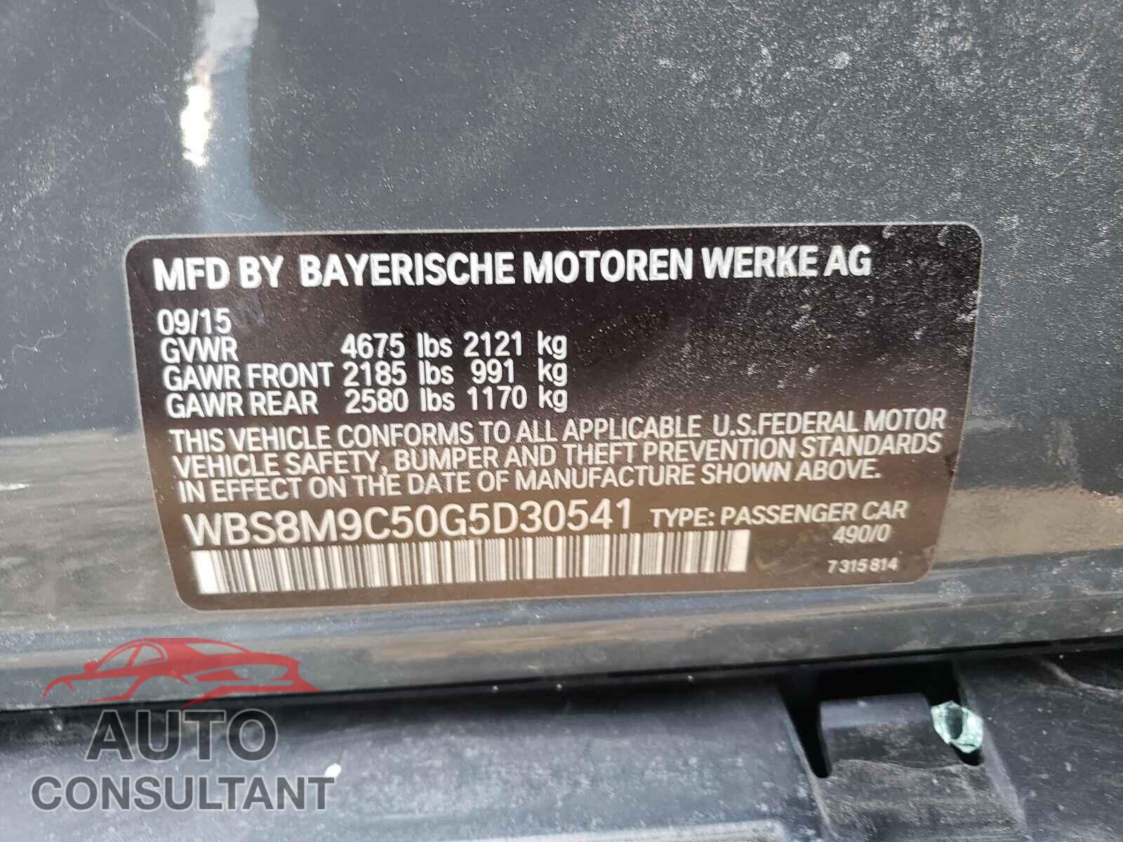BMW M3 2016 - WBS8M9C50G5D30541