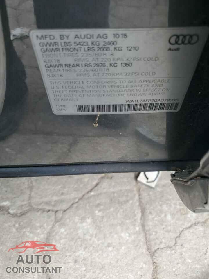 AUDI Q5 2016 - WA1L2AFP7GA079036