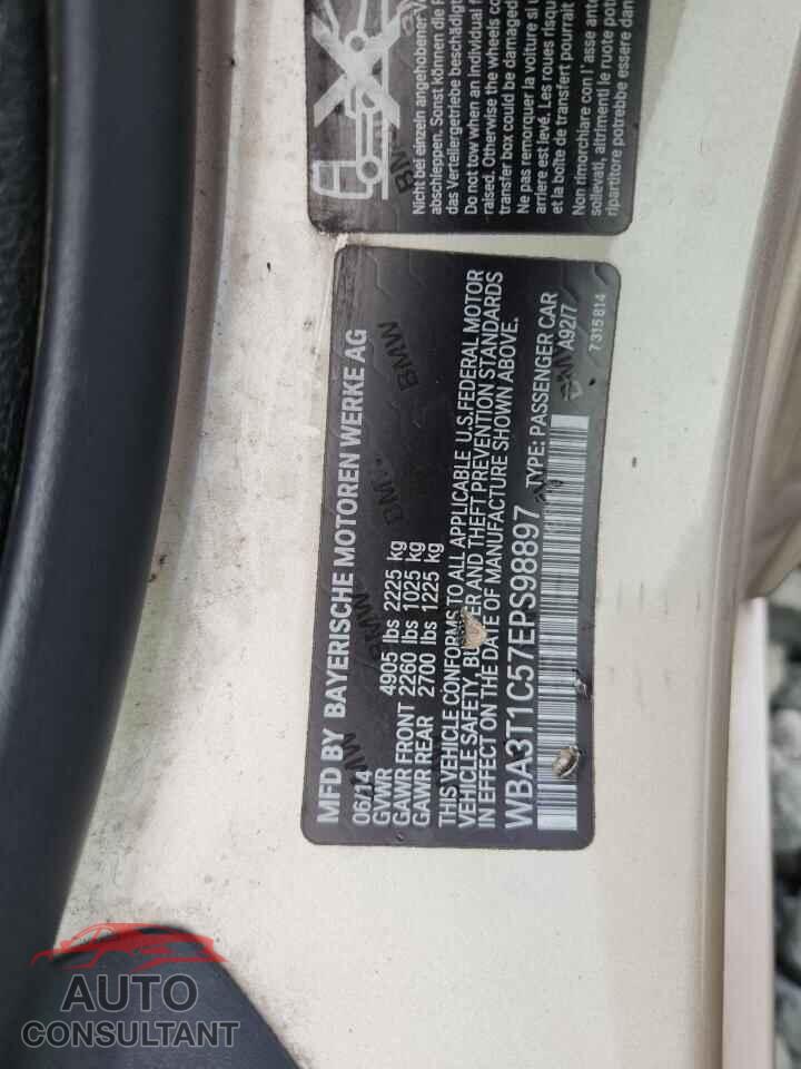 BMW 4 SERIES 2014 - WBA3T1C57EPS98897