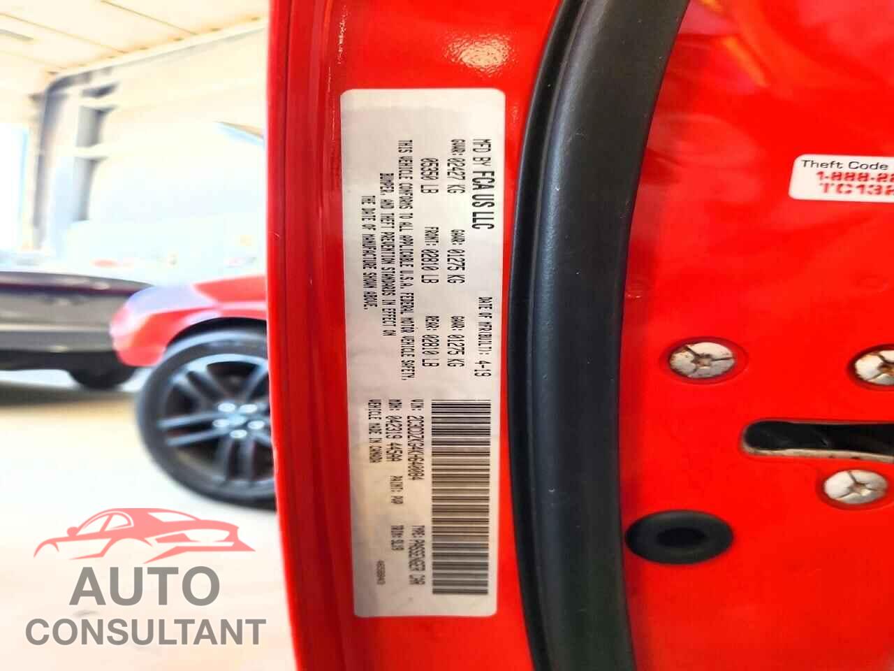 DODGE CHALLENGER 2019 - 2C3CDZKG4KH640084