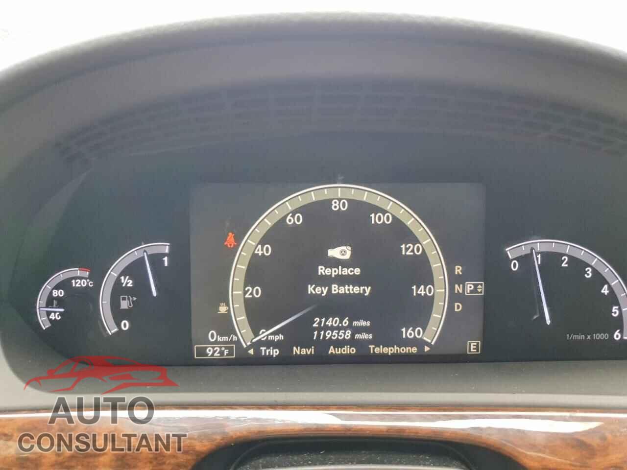 MERCEDES-BENZ S-CLASS 2012 - WDDNG8DB3CA438026