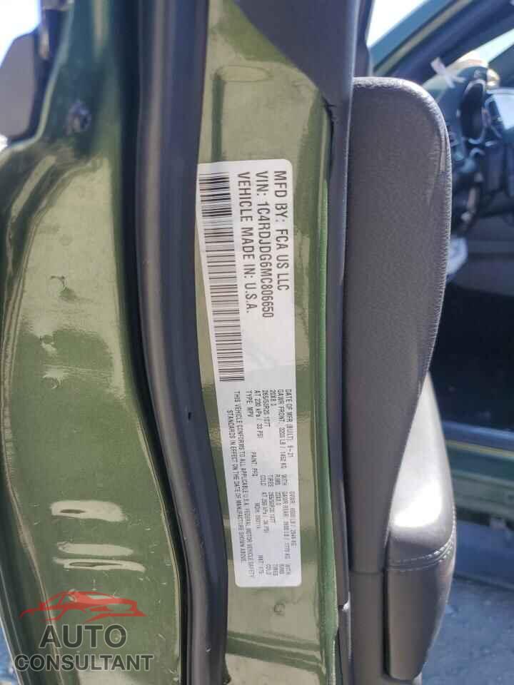 DODGE DURANGO 2021 - 1C4RDJDG6MC806650