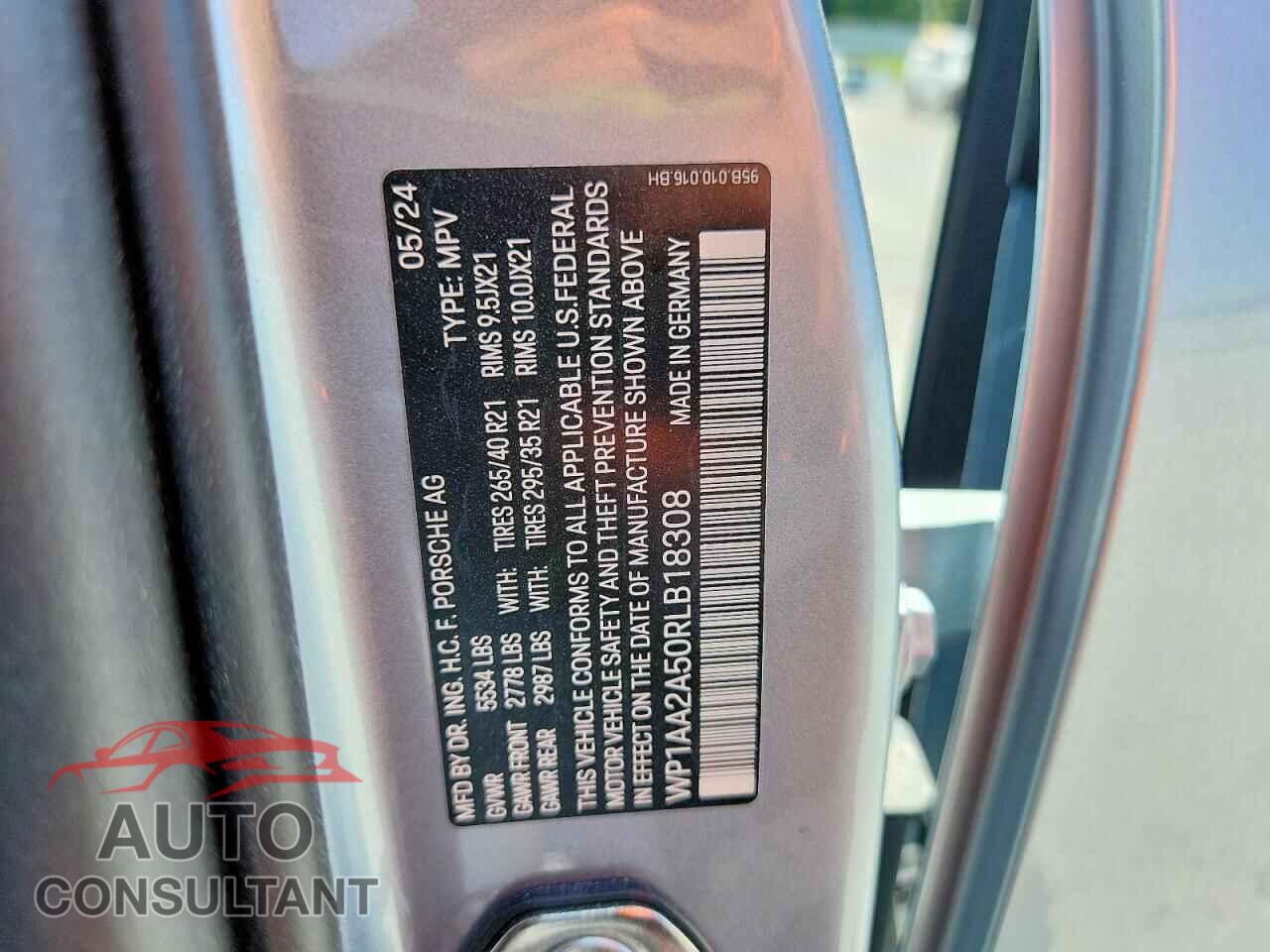 PORSCHE MACAN 2024 - WP1AA2A50RLB18308