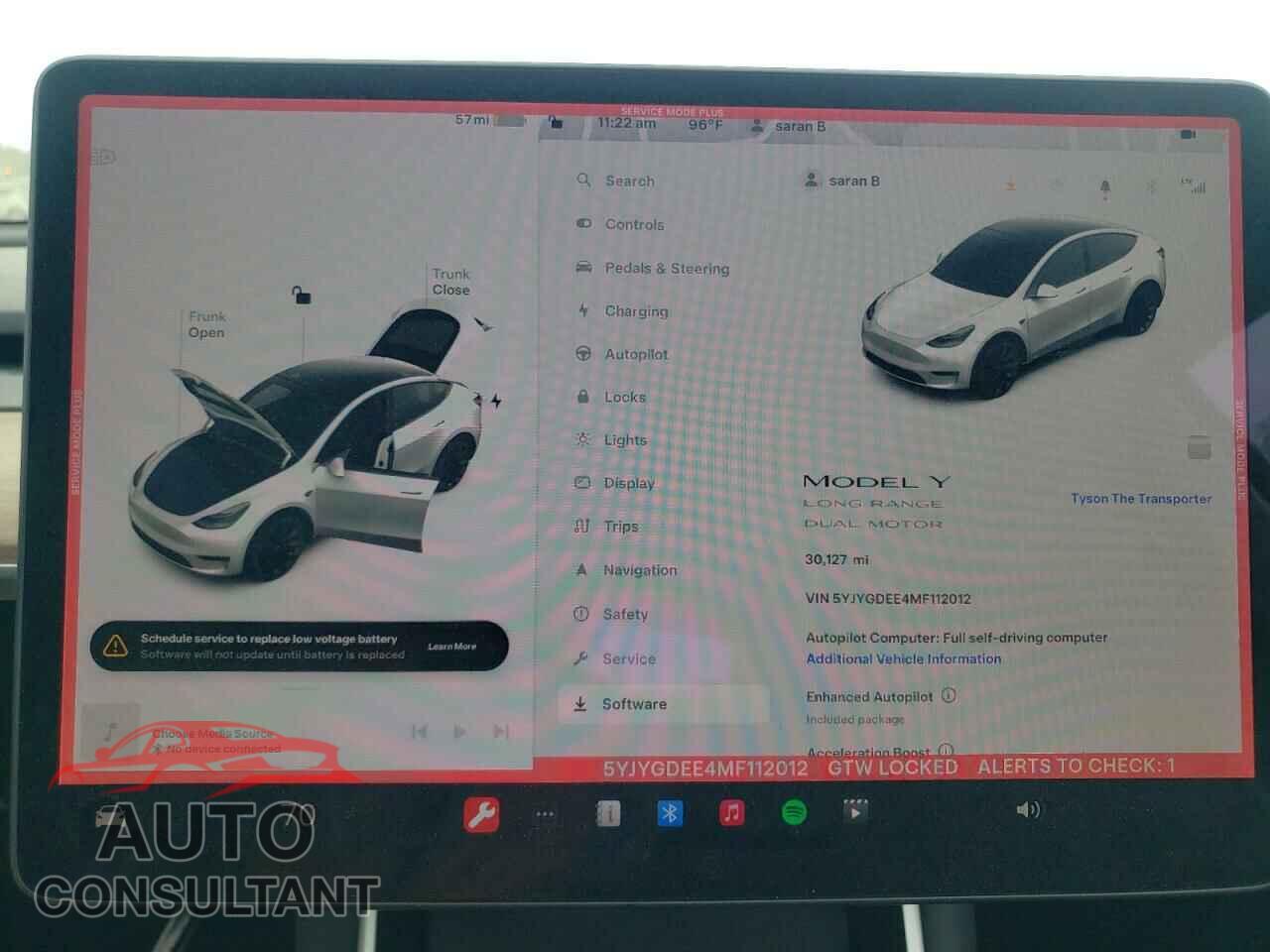 TESLA MODEL Y 2021 - 5YJYGDEE4MF112012