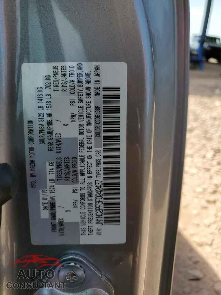 MAZDA MX5 2015 - JM1NC2PF3F0242437