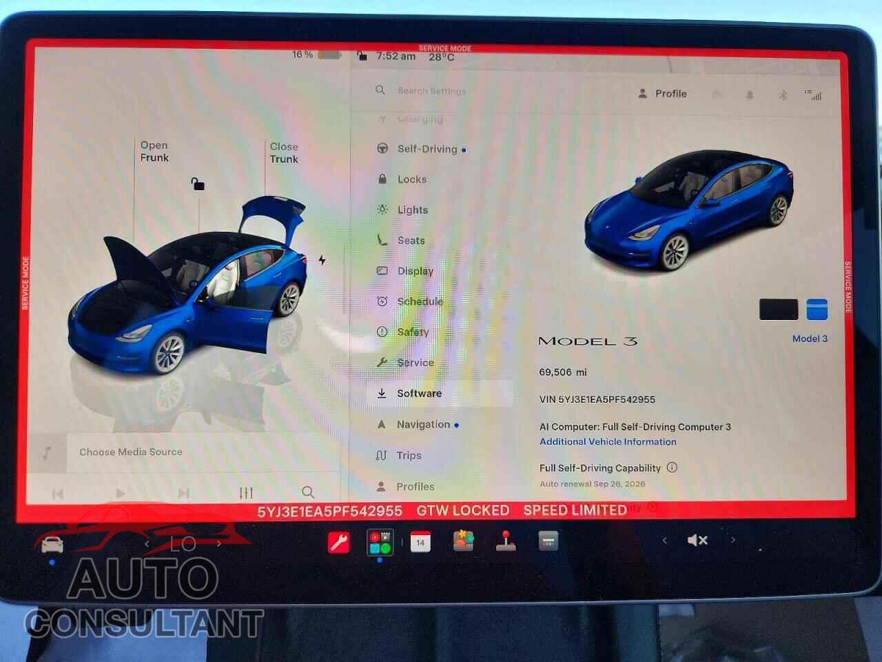 TESLA MODEL 3 2023 - 5YJ3E1EA5PF542955