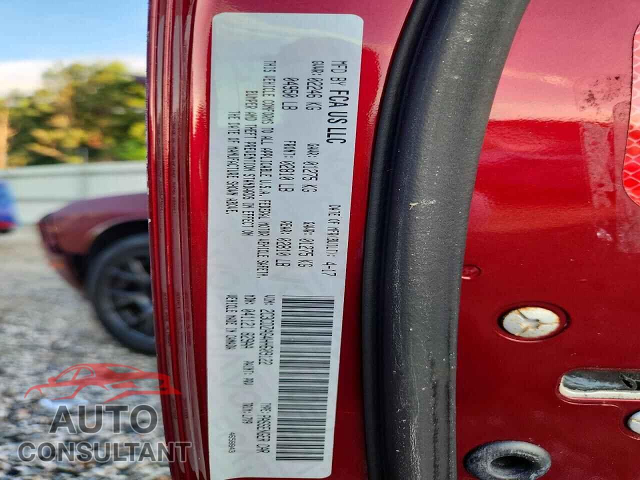DODGE CHALLENGER 2017 - 2C3CDZAG4HH609122