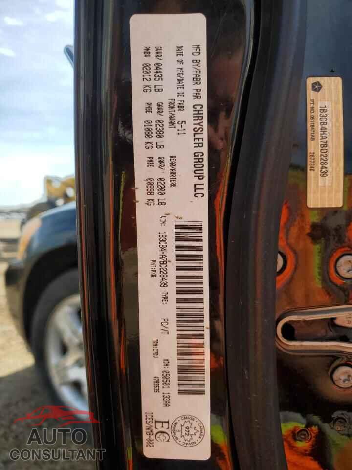 DODGE CALIBER 2011 - 1B3CB4HA7BD228439