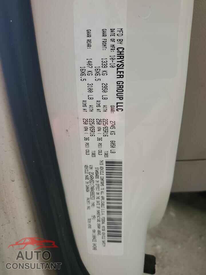 DODGE CARAVAN 2010 - 2D4RN5D17AR499253