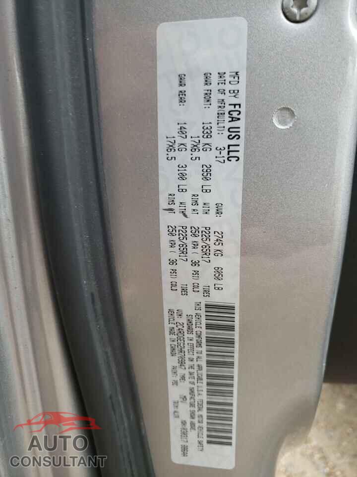 DODGE CARAVAN 2017 - 2C4RDGEG2HR709847