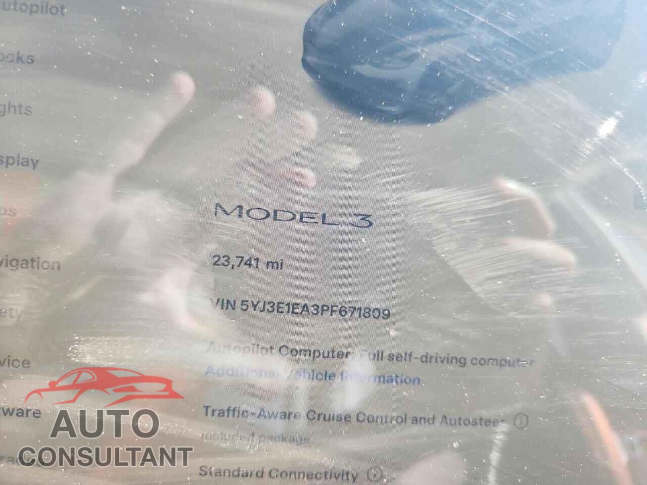 TESLA MODEL 3 2023 - 5YJ3E1EA3PF671809