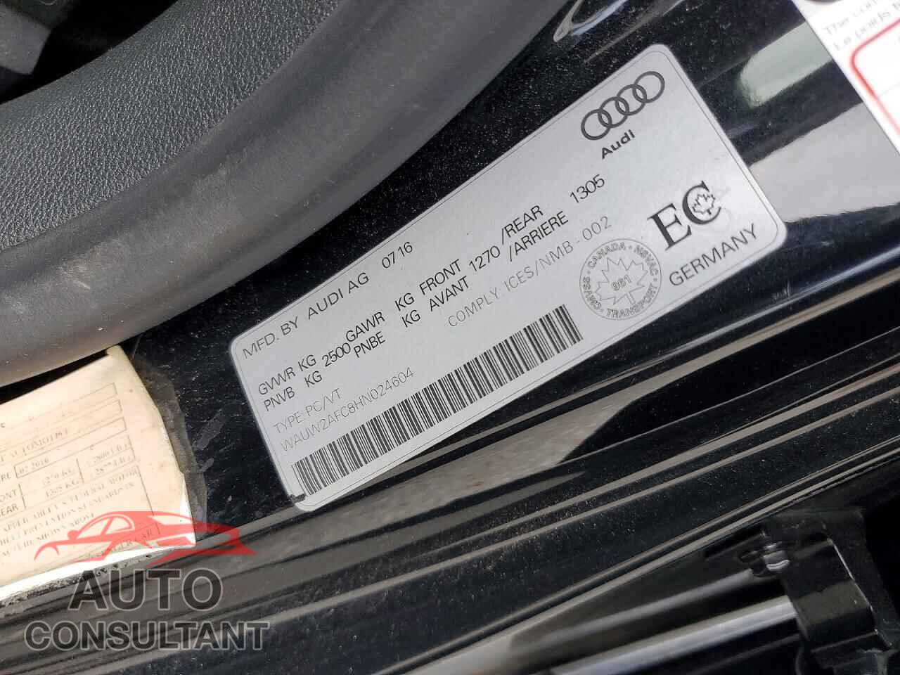 AUDI A7 2017 - WAUW2AFC8HN024604