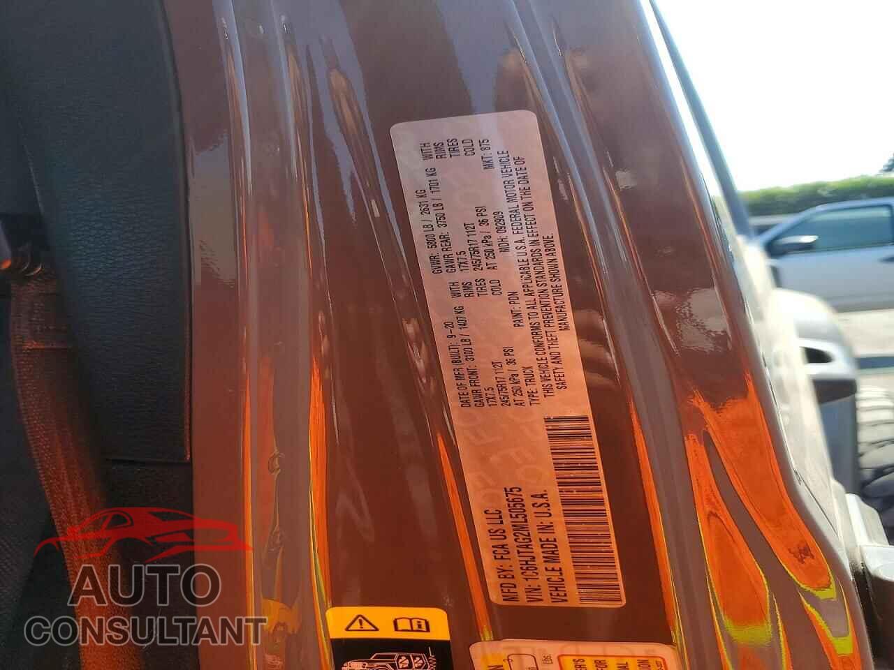 JEEP GLADIATOR 2021 - 1C6HJTAG2ML505675