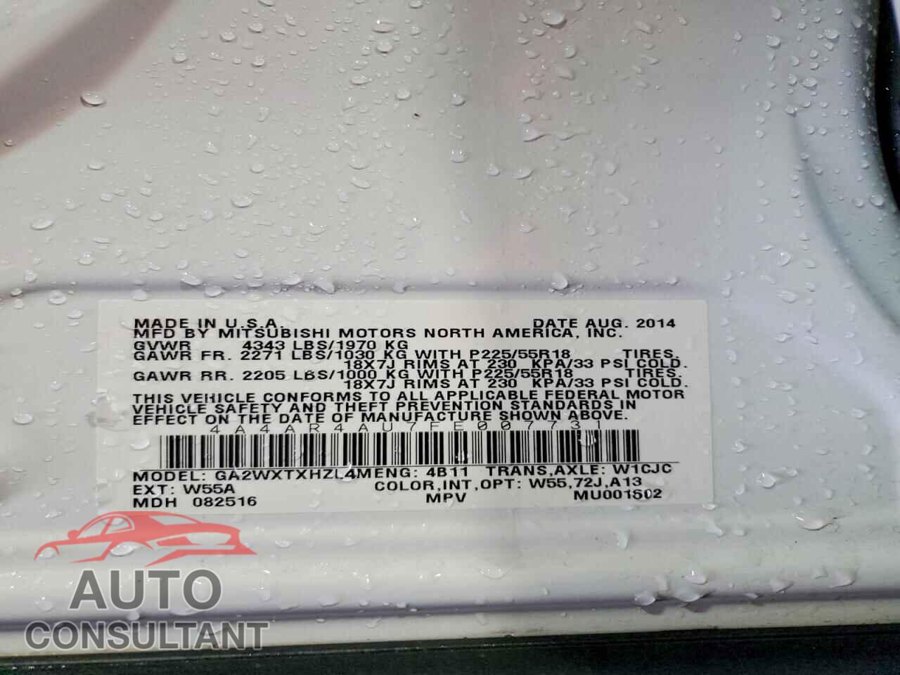 MITSUBISHI OUTLANDER 2015 - 4A4AR4AU7FE007731